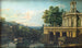 Caprice architectural avec un palais - Bernardo Bellotto — Ansicht des Kunstwerks