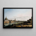 Dresden Gemälde vom rechten Elbufer über der Augustusbrücke - Bernardo Bellotto — gerahmtes Bild an der Wand