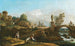 Dresdner Landschafts-Kunstdruck mit klassischen und mittelalterlichen Motiven sowie einigen Gebäuden von Dresden - Bernardo Bellotto — Ansicht des Kunstwerks