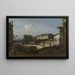 L'Écluse à Dolo - Bernardo Bellotto — gerahmtes Bild an der Wand