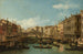 Venedig, der Große Kanal mit der Rialto-Brücke, gesehen von Süden - Bernardo Bellotto — Ansicht des Kunstwerks