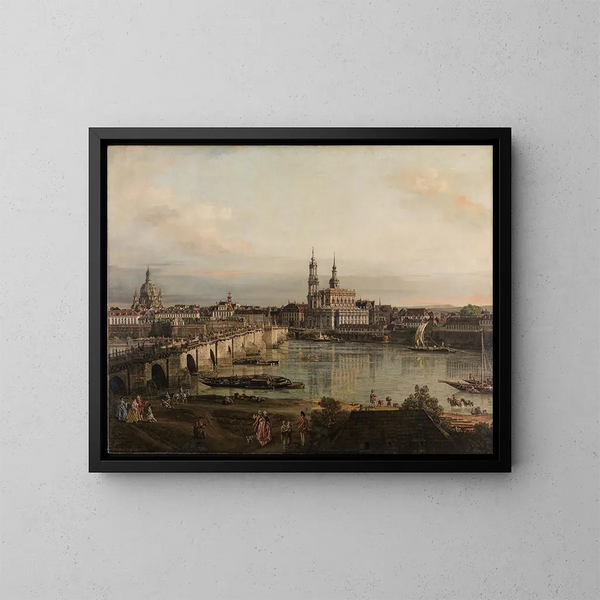 Ansicht von Dresden - Bernardo Bellotto — gerahmtes Bild an der Wand