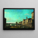Ansicht der Via di Ripetta in Rom - Bernardo Bellotto — gerahmtes Bild an der Wand