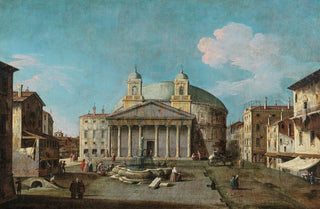 Bernardo Canal - A View of the Pantheon Rome.webp
