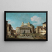 Vue du Panthéon, Rome - Bernardo Canal — gerahmtes Bild an der Wand
