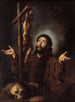 Saint François d'Assise adorant le Crucifix - Bernardo Strozzi — Ansicht des Kunstwerks