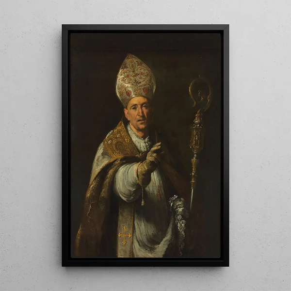 Reproduktion des Gemäldes Saint Gérard Sagredo, Bischof von Csand - Bernardo Strozzi
