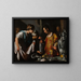 Saint Laurent distribuant les richheiten der Kirche - Bernardo Strozzi — gerahmtes Bild an der Wand