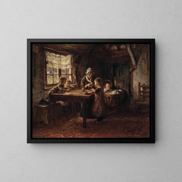 Manger des pommes - Bernardus Johannes Blommers — gerahmtes Bild an der Wand