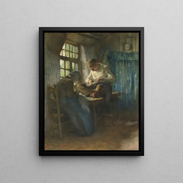 Die Schneider des Dorfes - Bernardus Johannes Blommers — gerahmtes Bild an der Wand