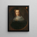 Portrait von Digna de Maets, erster Ehefrau von François Leydecker - Bernardus Swaerdecroon — gerahmtes Bild an der Wand