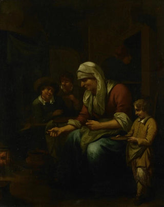 Bernardus van Schijndel - Woman making pancakes.webp