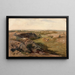 Landschaft mit Wellen, Studie - Berndt Lindholm — gerahmtes Bild an der Wand