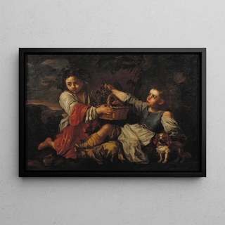 Bernhard Keil - Children with Grapes.webp