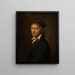 Portrait de Thorvaldsen - Bernhard von Guérard — gerahmtes Bild an der Wand