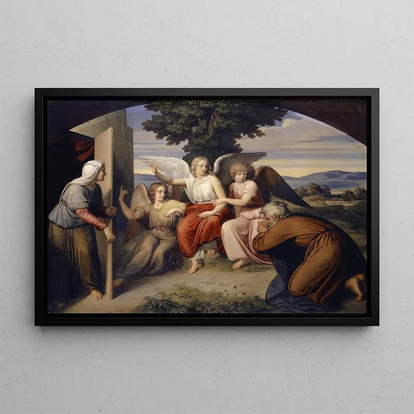 Bernhard von Neher the younger - The Angels With Abraham.webp