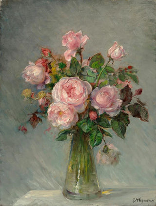 Bertha Wegmann - Roses in a glass vase.webp
