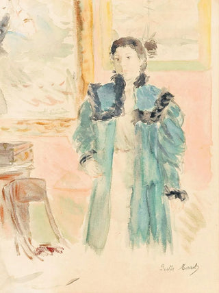 Berthe Morisot - Jeune Fille Au Manteau Vert Marthe.webp