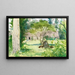 Landschaft - Berthe Morisot — gerahmtes Bild an der Wand