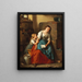 La lettre - Berthold Woltze — gerahmtes Bild an der Wand