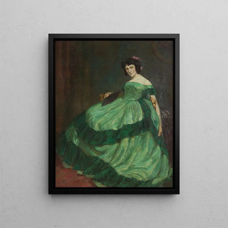 Betty Heldrich - Lady in a green dress.webp