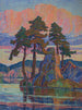 See bei Sonnenuntergang Colorado - Birger Sandzén — Ansicht des Kunstwerks