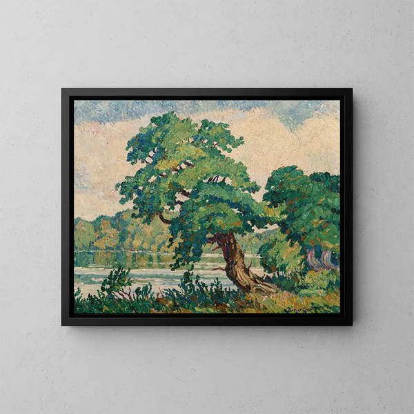 Petit fleuve Arkansas - Birger Sandzén — gerahmtes Bild an der Wand