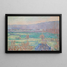 Die blaue Haus in der Nähe von Giverny - Blanche Hoschedé-Monet — gerahmtes Bild an der Wand