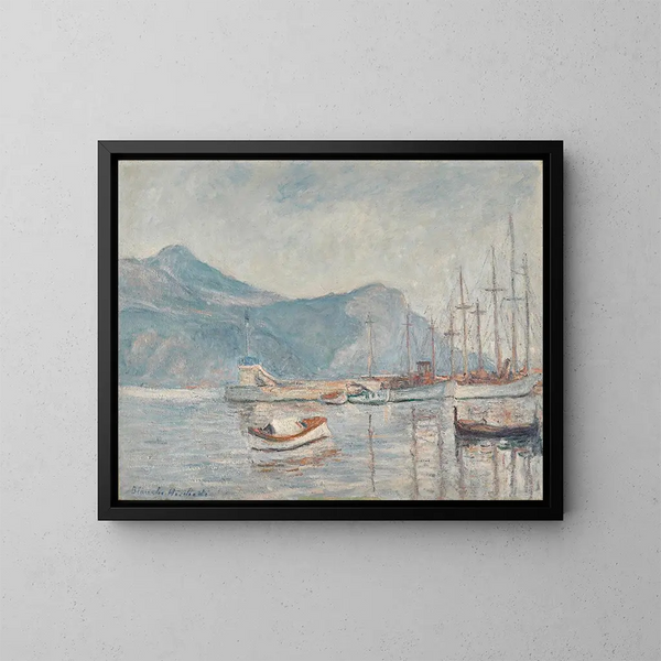 Der See - Blanche Hoschedé-Monet — gerahmtes Bild an der Wand