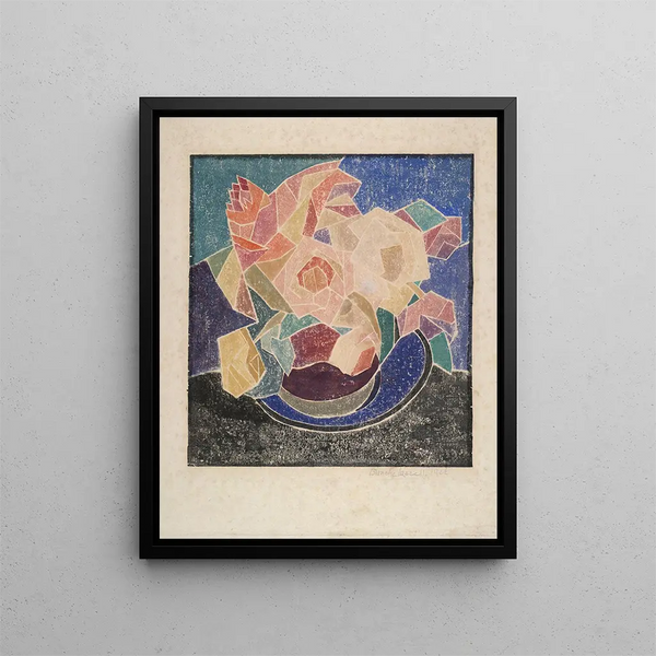 Rosen im Juni - Blanche Lazzell — gerahmtes Bild an der Wand