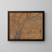 Das Friedhof von Provincetown - Blanche Lazzell — gerahmtes Bild an der Wand