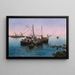 Im Hafen - Blas Olleros y Quintana — gerahmtes Bild an der Wand