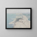 Dorf chinesischer Fischer, Monterey Bay, Kalifornien - Bolton Coit Brown — gerahmtes Bild an der Wand