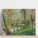 Reproduktion des Gemäldes Bords de l'Epte à Éragny, Sonnenuntergang - Camille Pissarro
