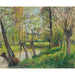 Reproduktion des Gemäldes Bords de l'Epte à Éragny, Sonnenuntergang - Camille Pissarro