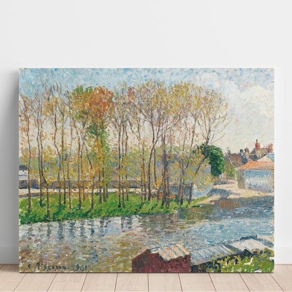 Reproduktion des Gemäldes Bords du Loing à Moret - Camille Pissarro