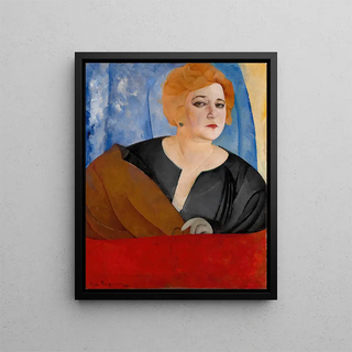 Boris Grigoriev - Portrait of Anne Sergeevna Sergeeva.webp