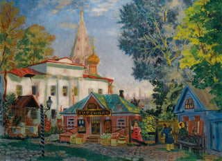 in den Provinzen - Boris Kustodiev — Ansicht des Kunstwerks