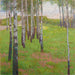 Birken im Dämmerlicht - Carl Moll — Ansicht des Kunstwerks