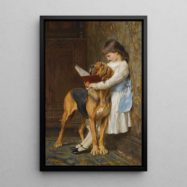Anweisung obligatorisch - Briton Rivière — gerahmtes Bild an der Wand