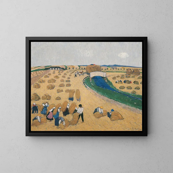 Die Ernte - Broncia Koller-Pinell — gerahmtes Bild an der Wand