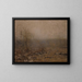 Grau im Dezember - Bruce Crane — gerahmtes Bild an der Wand