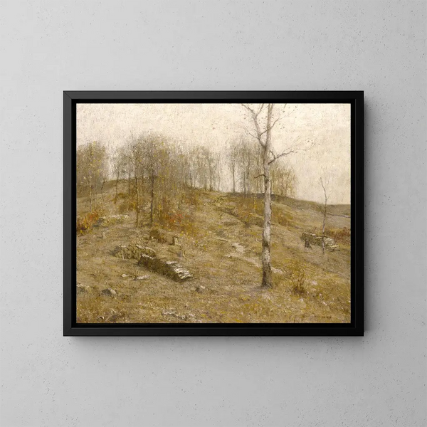 Hoch im Dezember - Bruce Crane — gerahmtes Bild an der Wand