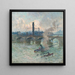 Brume, Dampf und Rauch auf der Themse - Émile Claus — gerahmtes Bild an der Wand