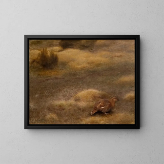 Tétras lyre femelle - Bruno Liljefors — gerahmtes Bild an der Wand