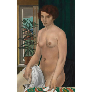 Bruno Paul Seener - Kartenlegender Akt am Fenster.webp