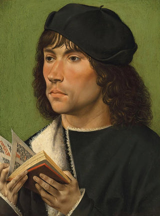 Burgundian Master - Portrait Of A Man Holding A Prayer Book.webp