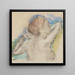 Buste de femme - Edgar Degas — gerahmtes Bild an der Wand