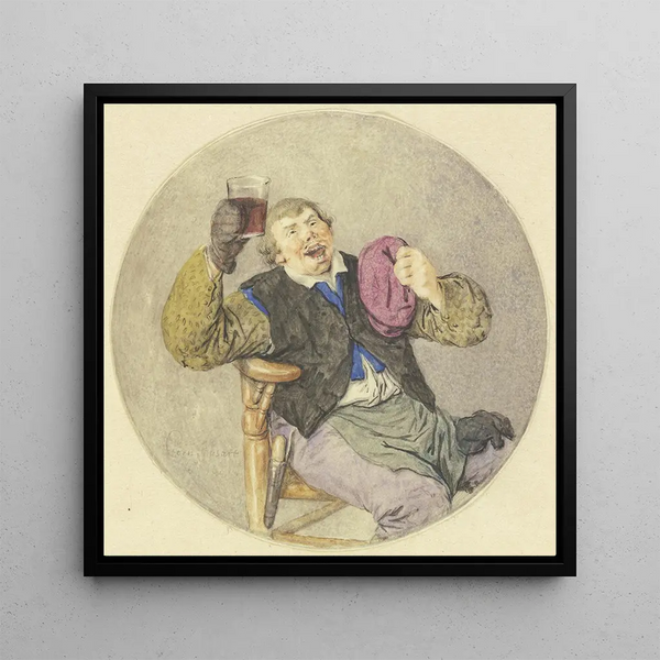 Buveur de vin - Cornelis Dusart