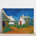 Reproduktion des Gemäldes Weiße Hütten bei Saintes-Maries - Vincent van Gogh